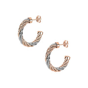 Desmos Orecchini Spring Twist Hoop in argento 00002327